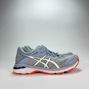 ASICS GT-2000 7 Gray Blue Orange Athletic Running Shoes 1012A147 Women's Size 9